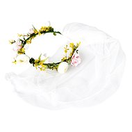 Albi Flower wreath with veil - Party Accessories