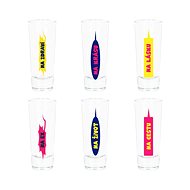 Toasts set of 6 shots - Glass