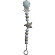 My Teddy Pacifier Clip - Star - Blue - Dummy Clip