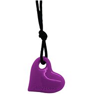 Jellystone Designs Calming Heart Pendant - Grape Purple - Necklace