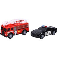 Wiky Police and fire truck with effects 23 cm - Toy Car
