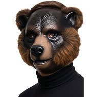 Carnival Toys Brown Bear Plastic Mask with Fur - Carnival Mask