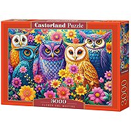 Castorland Owls Meeting in Flowers 3000 pieces - Jigsaw Puzzle