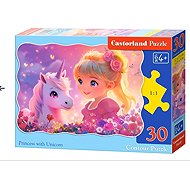 Castorland Princess with a unicorn 30 pieces - Jigsaw Puzzle