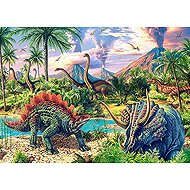 Castorland Dinosaurs under volcanoes 120 pieces - Jigsaw Puzzle