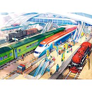 Castorland Train Station 100 pieces - Jigsaw Puzzle