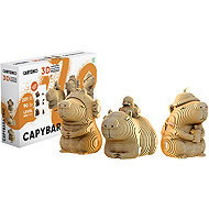 Cartonic Capybara Trio, 201 pieces - 3D Puzzle
