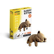 Cartonic Sleepy Kitten, 119 pieces - 3D Puzzle