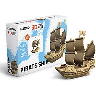 Cartonic Pirate Ship, 232 pieces - 3D Puzzle