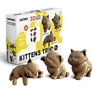 Cartonic Three Kittens, 254 pieces - 3D Puzzle