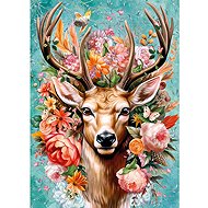CHERRY PAZZI Deer in Flowers 1000 pieces - Jigsaw Puzzle