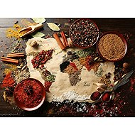GRAPHICS Puzzle World Map of Spices 2000 pieces - Jigsaw Puzzle
