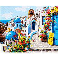 ASTRA Kúzelné Santorini, plátno na rám 50 × 40 cm - Maľovanie podľa čísel