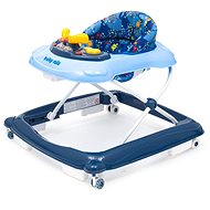 Baby Mix Baby walker with steering wheel and silicone wheels dark blue - Baby Walker