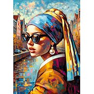 CHERRY PAZZI Girl with a Pearl Earring 1000 pieces - Jigsaw Puzzle
