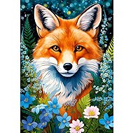 CHERRY PAZZI Fox in Flowers 1000 pieces - Jigsaw Puzzle