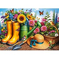CHERRY PAZZI Golden Boots in the Garden 1000 pieces - Jigsaw Puzzle