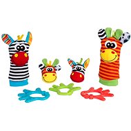 Playgro Gift Set Rattling Socks and Bracelets Jungle Friends - Baby Rattle