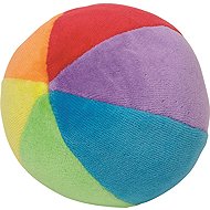 Goki Plyšový míček s chrastítkem - Baby Rattle
