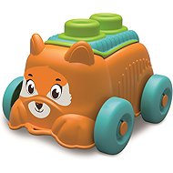 Clementoni Soft Clemmy Sensory Fox Car with 4 Blocks - Kids’ Building Blocks