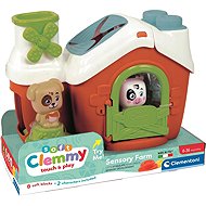 Clementoni Soft Clemmy Insertable Sensory Farm with 8 Cubes - Kids’ Building Blocks