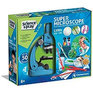 CLEMENTONI SCIENCE – SUPER Microscope 1200×, 50 Experiments - Microscope