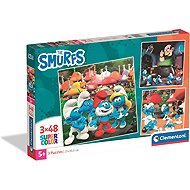 CLEMENTONI Puzzle Smurfs 3in1 3x48 pieces - Jigsaw Puzzle