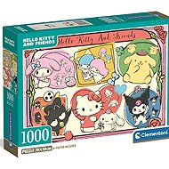 Clementoni Puzzle Hello Kitty & Friends - Cute Collage 1000 Pieces - Jigsaw Puzzle