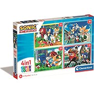 Clementoni Sonic 4-in-1 Puzzle (12+16+20+24 Pieces) - Jigsaw Puzzle