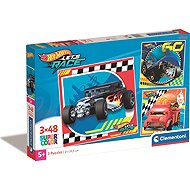 Clementoni Puzzle Hot Wheels 3 × 48 Pieces - Jigsaw Puzzle