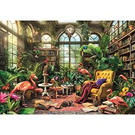 CLEMENTONI Puzzle Library in the greenhouse 1000 pieces - Jigsaw Puzzle