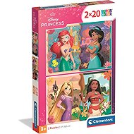 CLEMENTONI Disney Princesses Puzzle 2 × 20 pieces - Jigsaw Puzzle