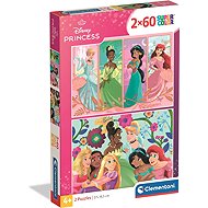CLEMENTONI Disney Princesses Puzzle 2 × 60 pieces - Jigsaw Puzzle