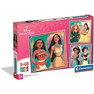 CLEMENTONI Disney Princesses Puzzle 3 × 48 pieces - Jigsaw Puzzle
