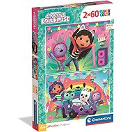 CLEMENTONI Gaby's Magic House Puzzle: Rejoice with us 2 × 60 pieces - Jigsaw Puzzle