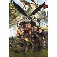CLEMENTONI Puzzle How to Train Your Dragon: Riders of the Blp 180 pieces - Jigsaw Puzzle