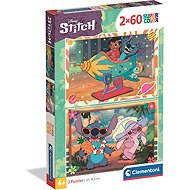 CLEMENTONI Puzzle Stitch: Hawaiian Fun 2 × 60 pieces - Jigsaw Puzzle
