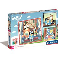 Clementoni Bluey 3 × 48 pieces - Jigsaw Puzzle