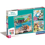 Clementoni Disney Classics 3 × 48 pieces - Jigsaw Puzzle