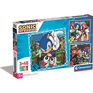 Clementoni Sonic 3 × 48 pieces - Jigsaw Puzzle