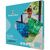 Cleverclixx Big Plates Blue Green 2pcs - Building Set