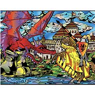 colourvelvet Velvet picture Dragon and Knight - Colouring Book
