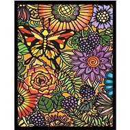 colourvelvet Velvet picture Butterfly with flowers - Colouring Book