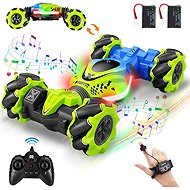 Fosgoit RC stunt twist car 4WD 360° with LED, 2 batteries - Remote Control Car