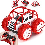 Maxtronic RC amphibious 4WD car with LED, 15 km/h, white-red - Remote Control Car