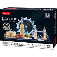 CubicFun CityLine panorama LED: Londýn 186 dílků - 3D Puzzle