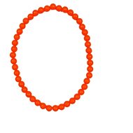 GUIRCA Retro neon beads - Costume Accessory