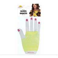 GUIRCA Retro mesh gloves neon yellow - Costume Accessory