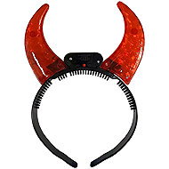 LUMA Devil horns crystal, luminous - Costume Accessory