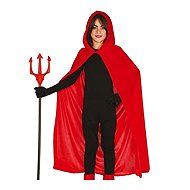 Guirca Costume, Children's red hooded cloak,100 cm - Costume Accessory
